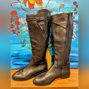 Gianni Bini tall black leather boots